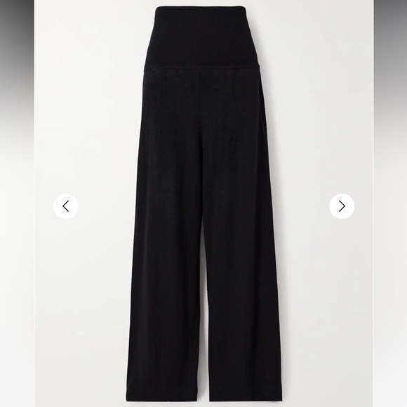 ERES
Futile Feuilleton cashmere straight-leg track pants M black fold over waist - Picture 1 of 12